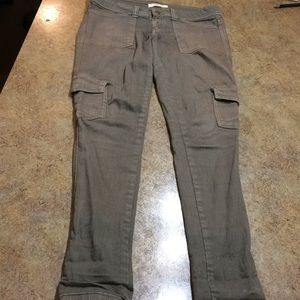 Skinny fit cargo pants